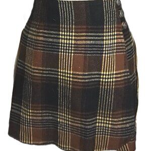 VINTAGE CONTEMPO CASUALS PLAID MINI SKIRT